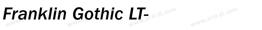 Franklin Gothic LT字体转换